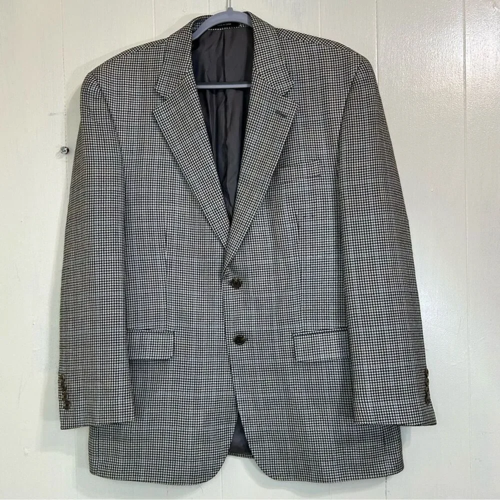 CHAPS Suit Blazer 100%Silk Long Sleeve Button Closure Sport Suit Blazer Size 42R